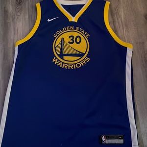 Blue golden state warriors Steph curry jersey